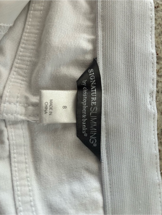 Christopher & Banks Denim - Christopher & Banks White Signature Slimming Jeans